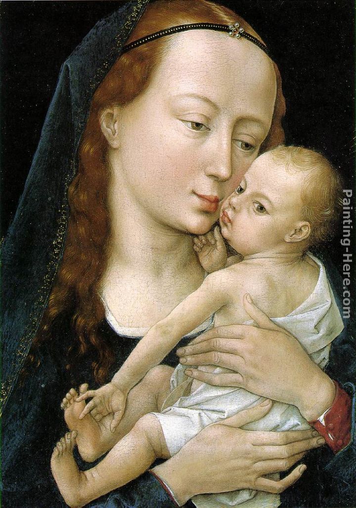 Virgin and Child painting - Rogier van der Weyden Virgin and Child art painting